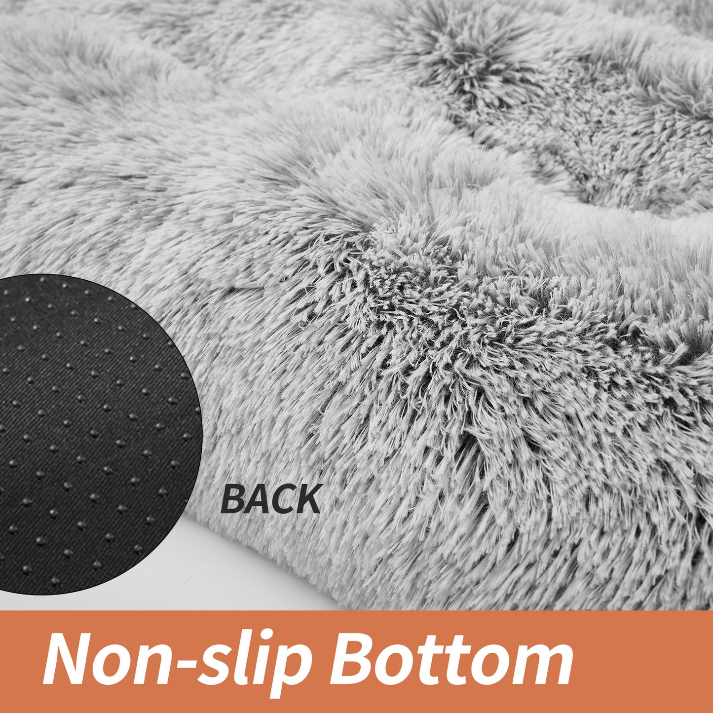 Fluffy Dog Crate Pad, Plush Faux Fur Dogs Bed For Dogs, Calming Anti Anxiety Cat Bed For Crate, Soft Warm Dog Crate Mat Non Slip Bottom
