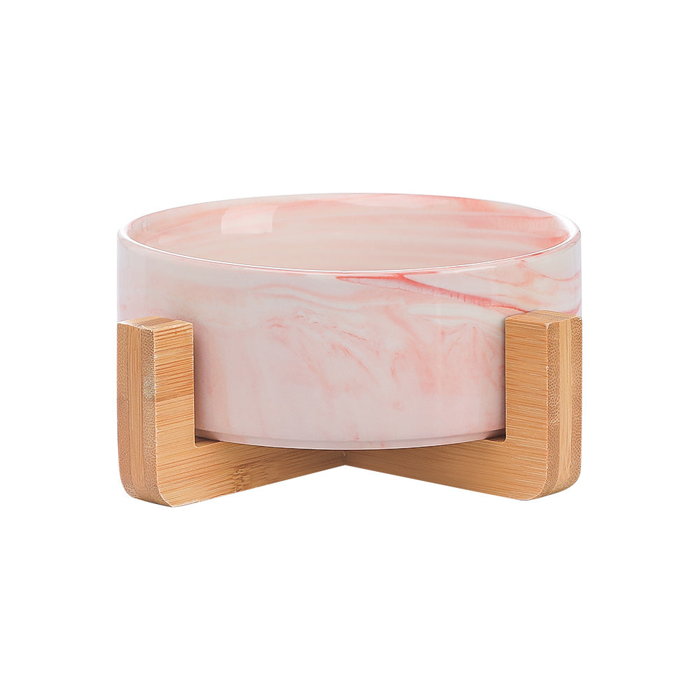 Cat Bowl Double Bowl Ceramic Dog Bowl Cat Food Bowl Pet Food Bowl Cat Food Rice Bowl Dog Bowl Dog Drinking Water Bowl Anti Overturning