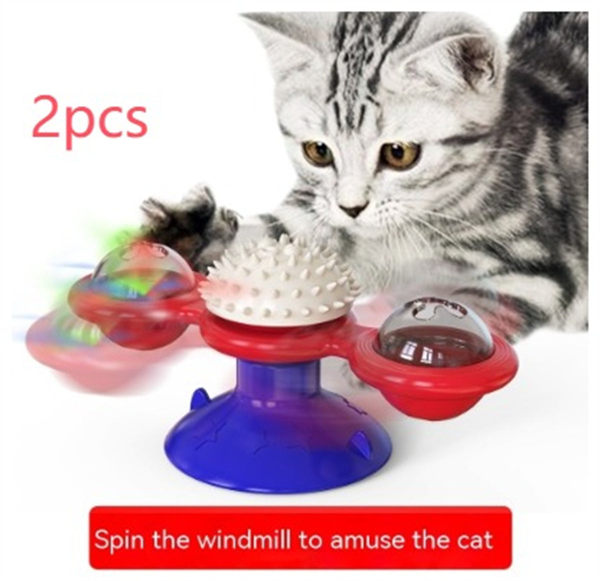 Turning Windmill Cat Teaser Toy