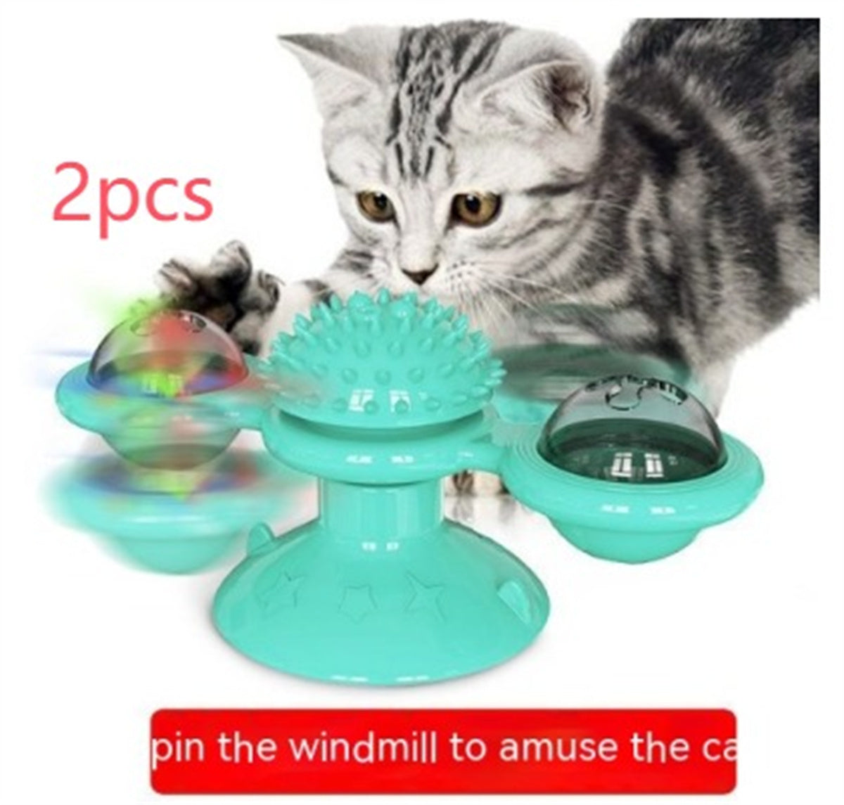 Turning Windmill Cat Teaser Toy