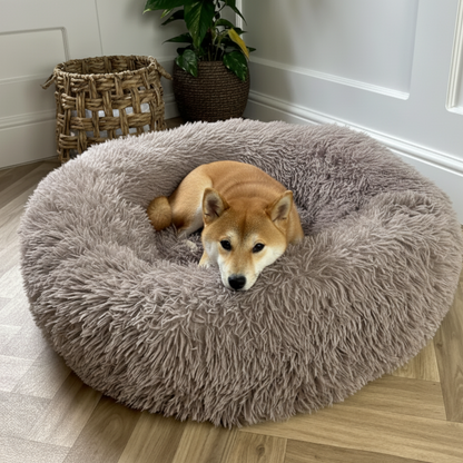 Super Soft Pet Dog Bed Plush Full Size Washable Calm Bed Donut Bed Comfortable Sleeping Artifact Suitable For All Kinds Of Dogs