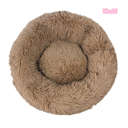 Super Soft Pet Dog Bed Plush Full Size Washable Calm Bed Donut Bed Comfortable Sleeping Artifact Suitable For All Kinds Of Dogs