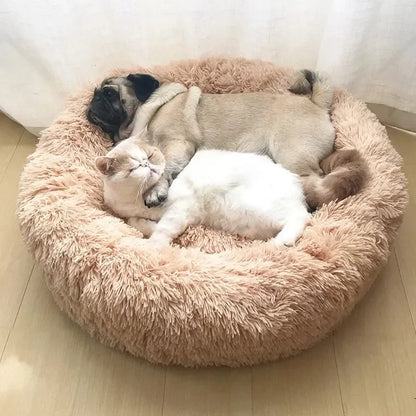 Super Soft Pet Dog Bed Plush Full Size Washable Calm Bed Donut Bed Comfortable Sleeping Artifact Suitable For All Kinds Of Dogs