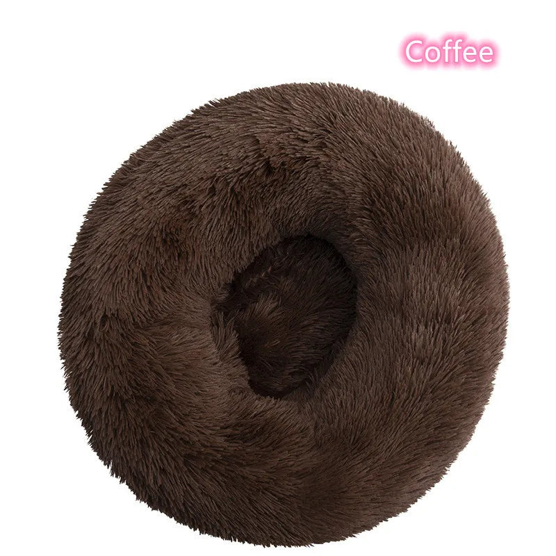 Super Soft Pet Dog Bed Plush Full Size Washable Calm Bed Donut Bed Comfortable Sleeping Artifact Suitable For All Kinds Of Dogs