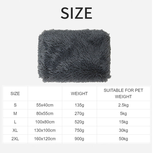 Dog Bed And Extra Matching Cover Sheet Dog Crate Pad Ultra Soft Dog Bed Mat Washable Pet Kennel Bed With Non-Slip Bottom Fluffy Plush Sleeping Mat For Large Medium Small Dogs