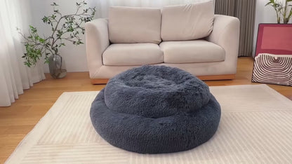 Super Soft Pet Dog Bed Plush Full Size Washable Calm Bed Donut Bed Comfortable Sleeping Artifact Suitable For All Kinds Of Dogs